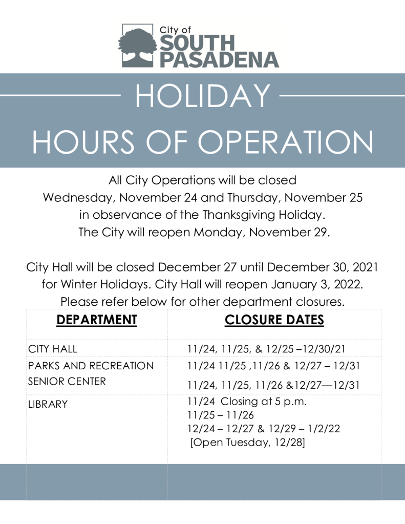 This image has an empty alt attribute; its file name is holiday-hours-2021.png