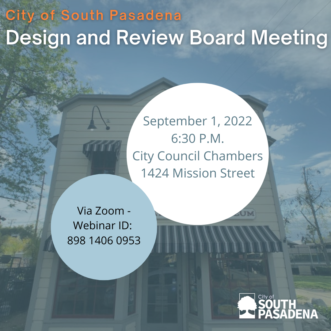Design and Review Board Meeting: September 1, 2022 | City Hall Scoop