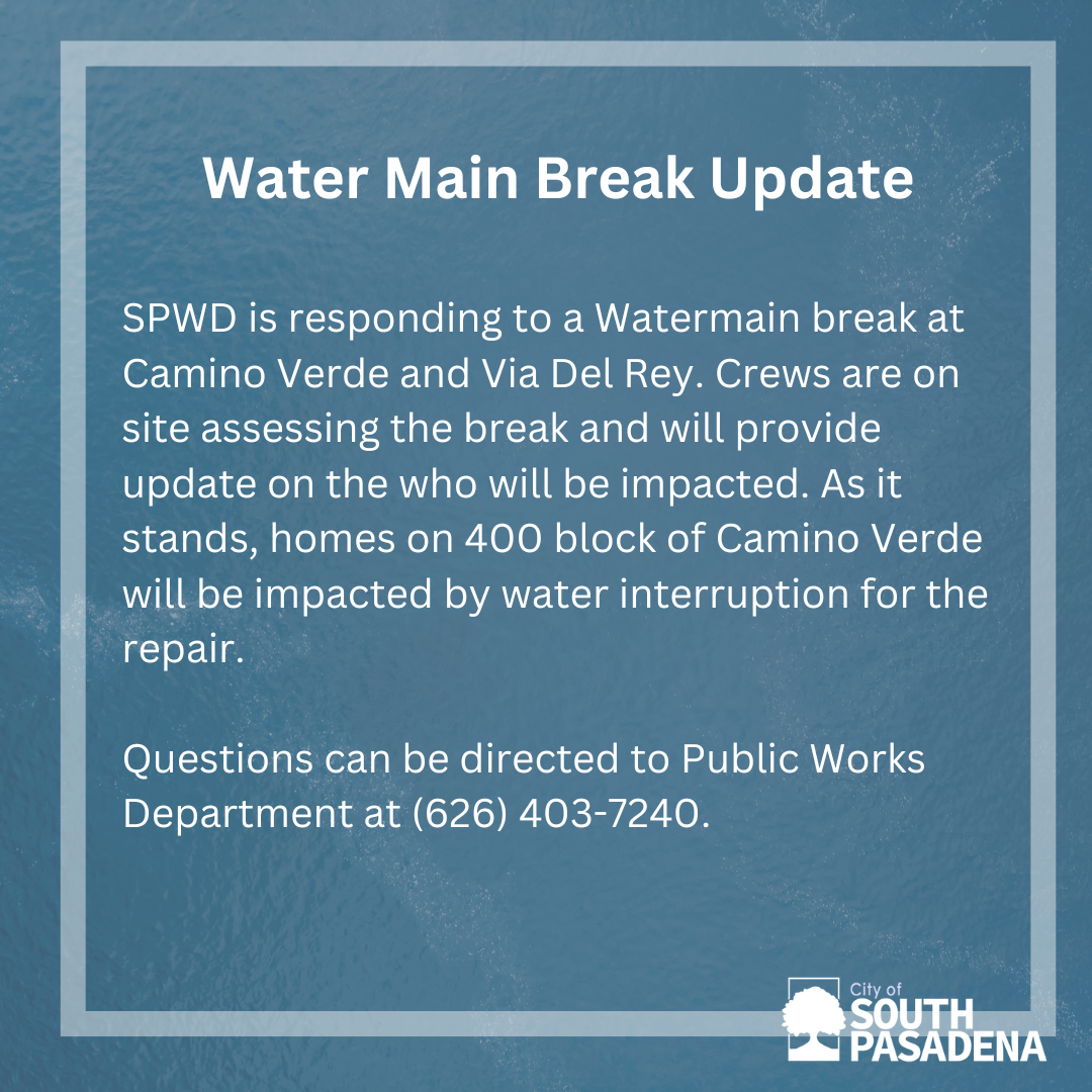Water Main Break Update | City Hall Scoop